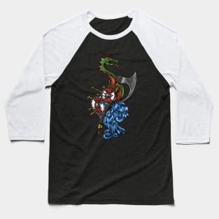 Sail the Seas like a Viking with Dragonship Longship Design Baseball T-Shirt